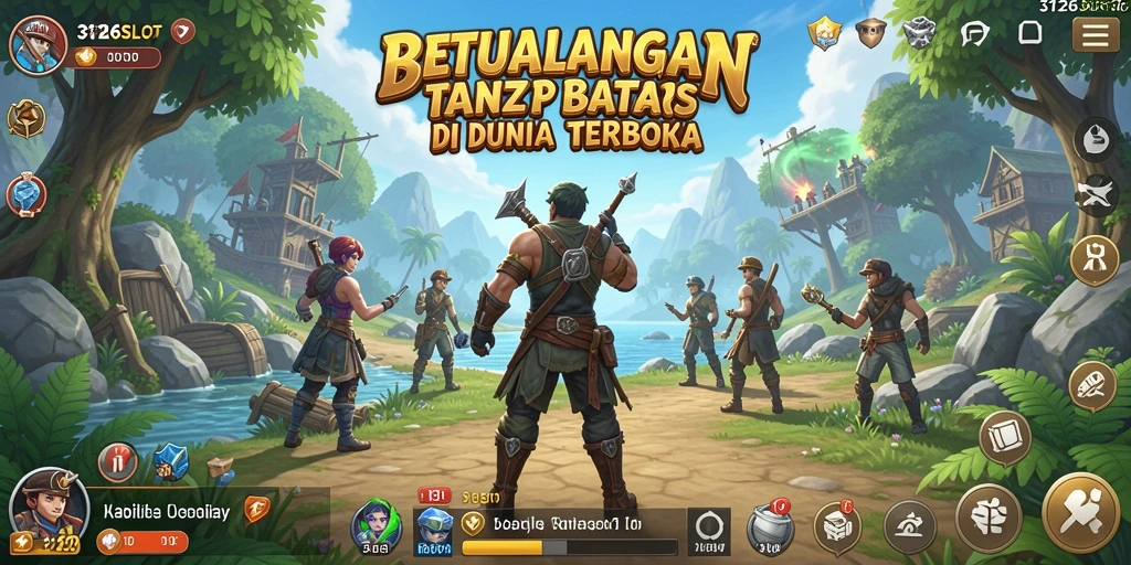 Tampilan menarik dari gameplay Open World 3126SLOT yang menantang.