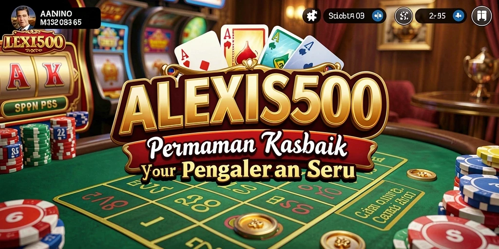 Screenshot ALEXIS500 menampilkan gameplay Kasino yang menegangkan.