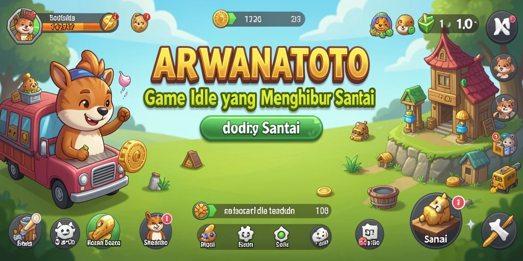 Screenshot gameplay ARWANATOTO menampilkan aksi pengumpulan sumber daya yang seru.