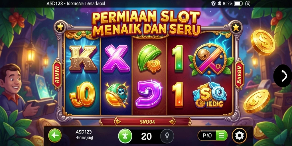 Tampilan gameplay slot dengan simbol menarik dan animasi mengesankan.