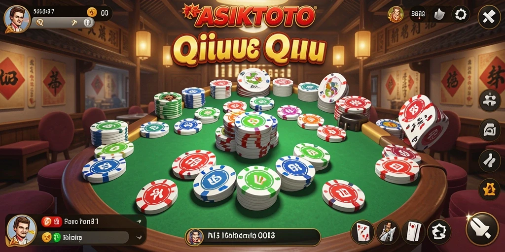 Screenshot gameplay ASIKTOTO dengan aksi seru QiuQiu.