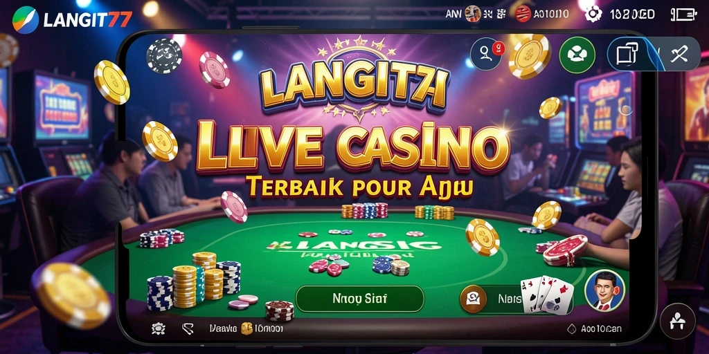 Tampilan menarik dari gameplay Live Casino LANGIT77 yang mengasyikkan.