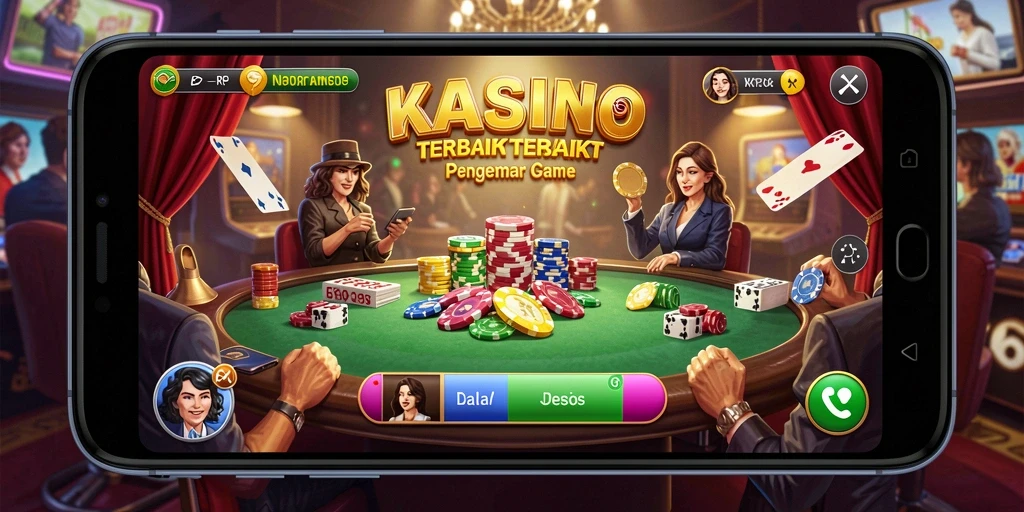 Tampilan gameplay RP8 menampilkan berbagai pilihan permainan kasino yang menarik.
