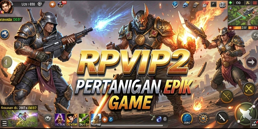Tangkapan layar RPVIP2 menampilkan aksi pertarungan yang intens dan karakter yang menarik.