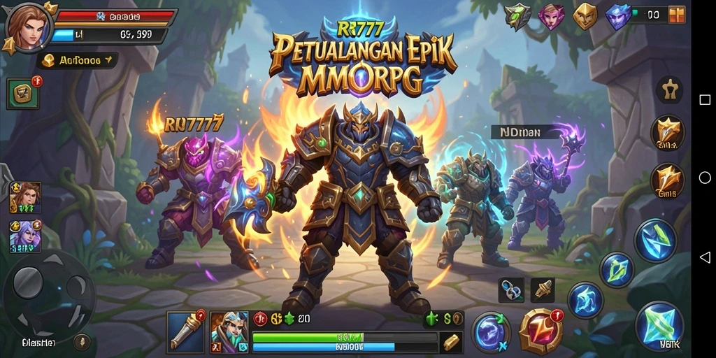Gameplay mendebarkan di dunia fantastis RR777.