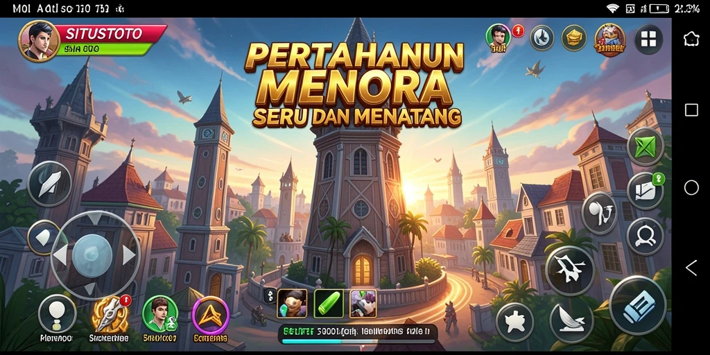 Tangkapan layar SITUSTOTO menampilkan aksi pertahanan menara yang intens.