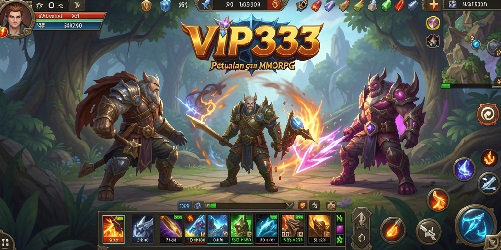Tangkapan layar gameplay épik dari VIP333 yang menampilkan aksi seru dalam MMORPG.