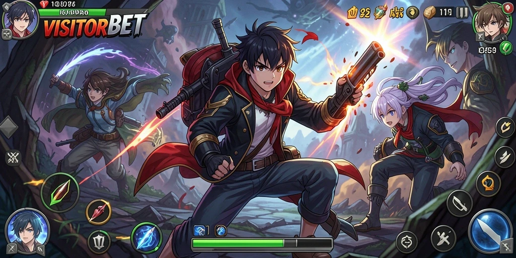 Tampilkan gameplay seru dari VISITORBET dengan karakter anime yang mengagumkan.