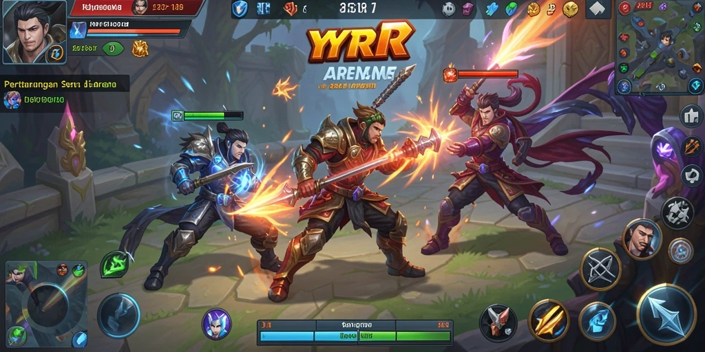 Gameplay YYRR dengan grafis menakjubkan dan karakter unik.